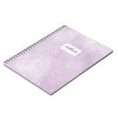 Minimaal Paars Marmer Notitieboek (Linkerzijde)