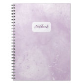 Minimaal Paars Marmer Notitieboek (Voorkant)