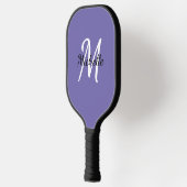 Minimaal Paars Monogram Pickleball Paddle (Links)