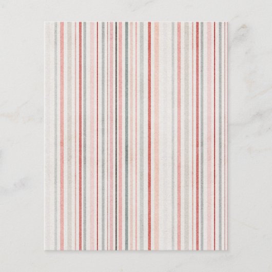 Minimaal Pastel Streeppatroon Flyer (Voorkant)