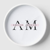 Minimaal pastelroze Initiaal & gepersonaliseerd (Voorkant)