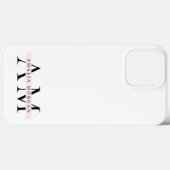 Minimaal pastelroze Initiaal & gepersonaliseerd Case-Mate iPhone Case (Achterkant (horizontaal))