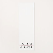 Minimaal pastelroze Initiaal & gepersonaliseerd Yogamat (Voorkant)