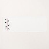 Minimaal pastelroze Initiaal & gepersonaliseerd Yogamat (Voorkant (horizontaal))