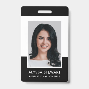 Minimaal personeel van Black Professional Photo Badge