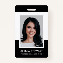 Minimaal personeel van Black Professional Photo Badge