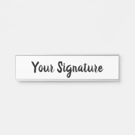 Minimaal Persoonlijke Handtekening Naam Script Let Deurbordje