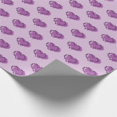 Minimaal Pixel Hartpatroon Cadeaupapier (Hoek)