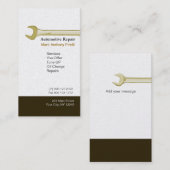 Minimaal Plumber Handyman Construction Mechanic Visitekaartje (Voorkant / Achterkant)