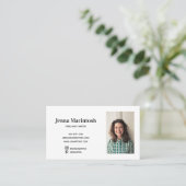 Minimaal portret Afbeelding Logo Instagram Pintere Visitekaartje (Staand voorkant)