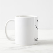 Minimaal Positief Stemming Design Koffiemok (Links)