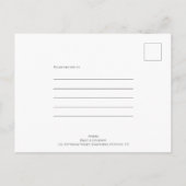 Minimaal potlood is in scriptgrijs Bewaar de datum Aankondigingskaart (Achterkant)