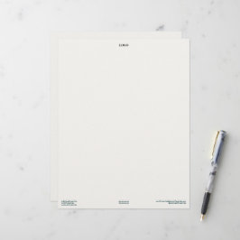 Minimaal Premium Briefhoofd Ontwerp