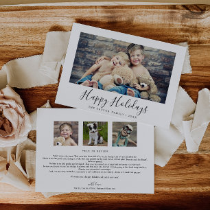 Minimaal Prettige feestdagen jaar in het Review la Feestdagenkaart