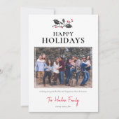 Minimaal Prettige feestdagen Kerstmis Feestdagenkaart (Voorkant)