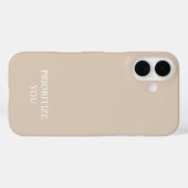 Minimaal Prioriteren Jij Citaat Beige Case-Mate iPhone Case (Achterkant (horizontaal))