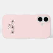 Minimaal Prioriteren Jij Citaat Pastel Roze Case-Mate iPhone Case (Achterkant (horizontaal))