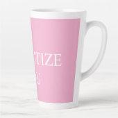 Minimaal Prioriteren Jij Citaat Stof Roze Roze Latte Mok (Rechts)