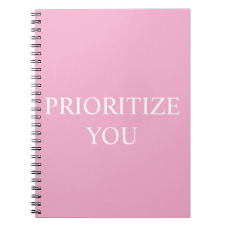 Minimaal Prioriteren Jij Citaat Stof Roze Roze Notitieboek