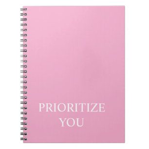 Minimaal Prioriteren Jij Citaat Stof Roze Roze Notitieboek