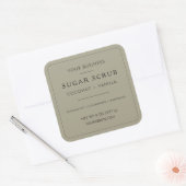Minimaal productlabel vierkante sticker (Envelop)