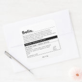 Minimaal productlabel vierkante sticker (Envelop)