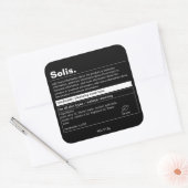 Minimaal productlabel vierkante sticker (Envelop)