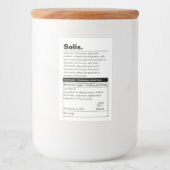 Minimaal productlabel voedselcontainer etiket (Voorkant)