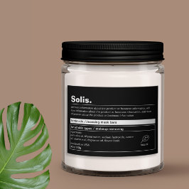 Minimaal productlabel voedselcontainer etiket