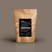 Minimaal productlabel voedselcontainer etiket