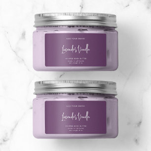 Minimaal productlabel voor bewerkbare kleuren etiket