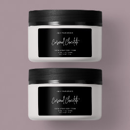 Minimaal productlabel voor bewerkbare kleuren etiket