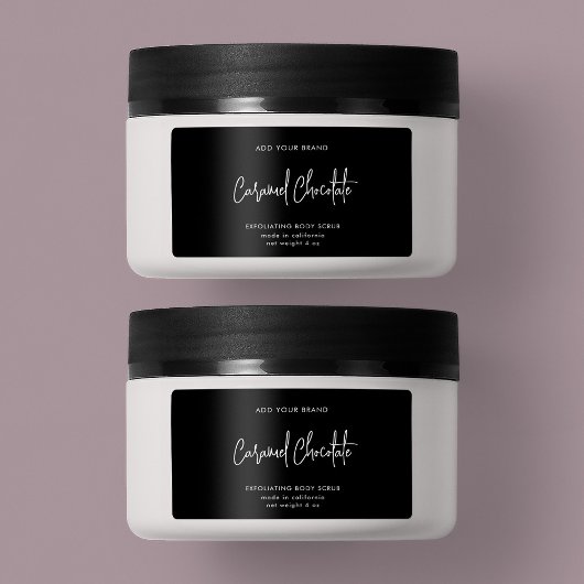 Minimaal productlabel voor bewerkbare kleuren etiket