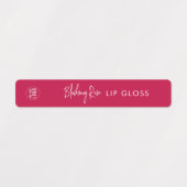 Minimaal productlabel voor bewerkbare kleuren labels (Design 1)