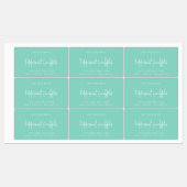 Minimaal productlabel voor bewerkbare kleuren labels (Vel)