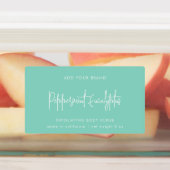 Minimaal productlabel voor bewerkbare kleuren labels (Aangebracht)