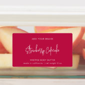 Minimaal productlabel voor bewerkbare kleuren labels (Aangebracht)