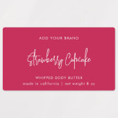 Minimaal productlabel voor bewerkbare kleuren labels (Design 1)