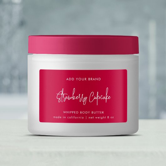 Minimaal productlabel voor bewerkbare kleuren labels