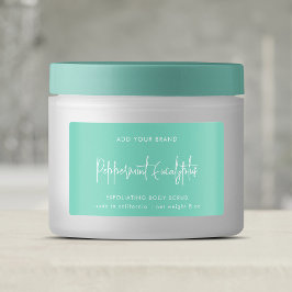 Minimaal productlabel voor bewerkbare kleuren labels