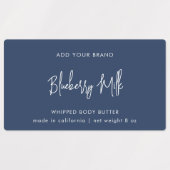 Minimaal productlabel voor bewerkbare kleuren labels (Design 1)