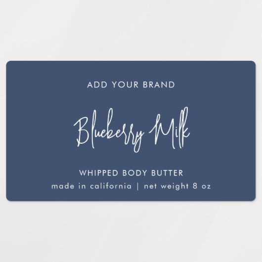 Minimaal productlabel voor bewerkbare kleuren labels (Design 1)