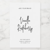 Minimaal productlabel voor bewerkbare kleuren wijn etiket (Enkel label)