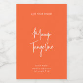 Minimaal productlabel voor bewerkbare kleuren wijn etiket (Enkel label)