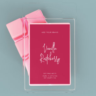 Minimaal productlabel voor bewerkbare kleuren wijn etiket