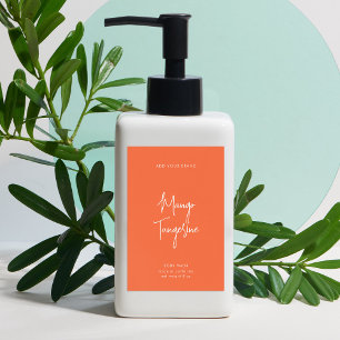 Minimaal productlabel voor bewerkbare kleuren wijn etiket