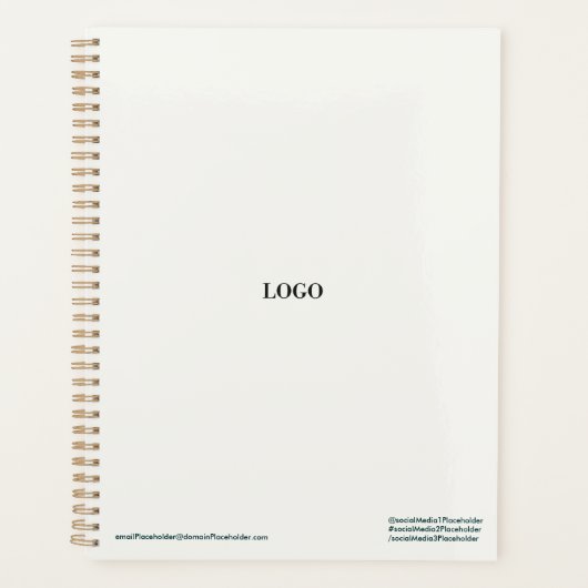 Minimaal professioneel luxe planner ontwerp (Voorkant)