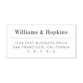 Minimaal professioneel retouradres  zelfinktende stempel (Design)