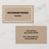 Minimaal professioneel Visitekaartje (Voorkant / Achterkant)