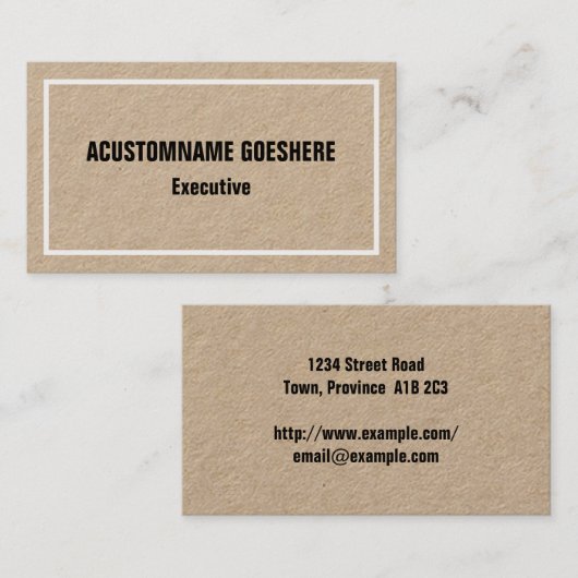 Minimaal professioneel Visitekaartje (Voorkant / Achterkant)